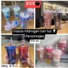 Vaso hidrogel con luz personajes