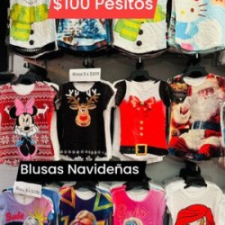 Blusa navideña 3 x $100