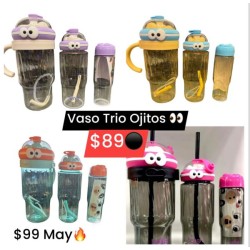 Vaso trio ojitos