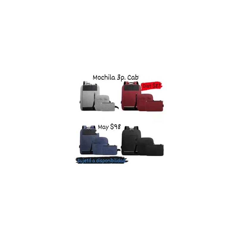 Mochila 3p cab