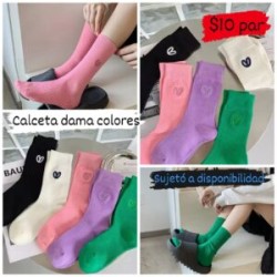 Calceta Dama Colores