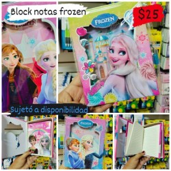 Block notas frozen