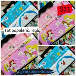 Set papelería regla